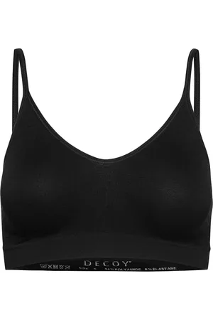 Decoy Bra Top W/Narrow Straps Lingerie Bras & Tops Soft Bras Tank Top Bras Black