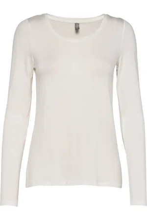 Culture Cupoppy T-Shirt Ls Tops T-shirts & Tops Long-sleeved Cream