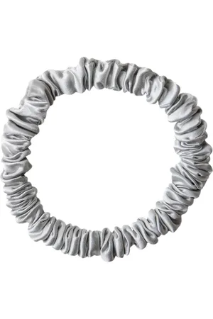 By Barb Silk Scrunchie Accessories Hair Accessories Scrunchies Grey