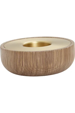 Andersen Furniture Oak Nordic Tea Light Home Decoration Candlesticks & Lanterns Candlesticks Brown