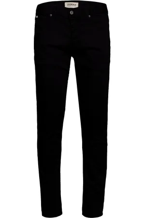 Lindbergh Superflex Jeans Stay Black - Tapere Bottoms Jeans Tapered Black
