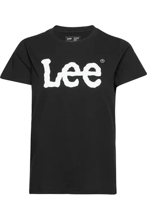 Lee Logo Tee Tops T-shirts & Tops Short-sleeved Black