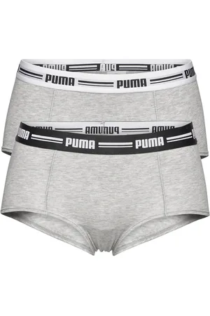 PUMA Women Mini Short 2P Hang Hipsterit Alushousut Alusvaatteet Grey
