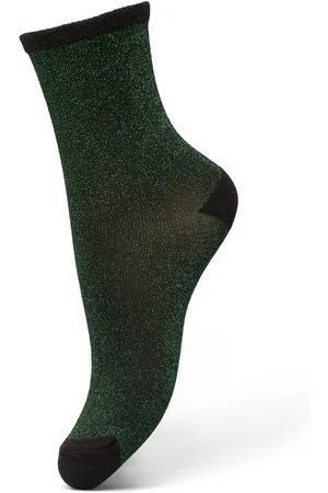 Beck Söndergaard Dina Solid Lingerie Socks Regular Socks Green