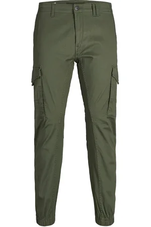 JACK & JONES Jpstpaul Flake Cargo Olive Night Noos Bottoms Trousers Cargo Pants Green Jack & J S