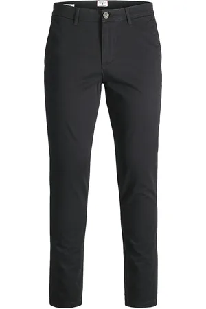 JACK & JONES Jpstmarco Bowie Sa Black Noos Bottoms Trousers Chinos Black Jack & J S