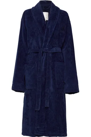Lexington Hotel Velour Robe Aamutakki Blue