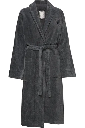 Lexington Hotel Velour Robe Aamutakki Grey