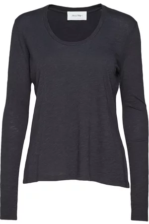 American Vintage Naiset Pitkähihaiset - Jacksonville T-shirts & Tops Long-sleeved Musta