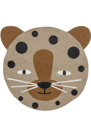 Bloomingville Naffie Tæppe Home Kids Decor Rugs And Carpets Round Rugs Brown