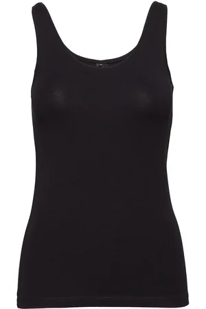 VERO MODA Vmmaxi My Soft Uu Tank Top Noos Tops T-shirts & Tops Sleeveless Black