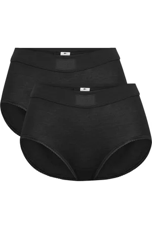 Sloggi Double Comfort Maxi 2P Lingerie Panties High Waisted Panties Black