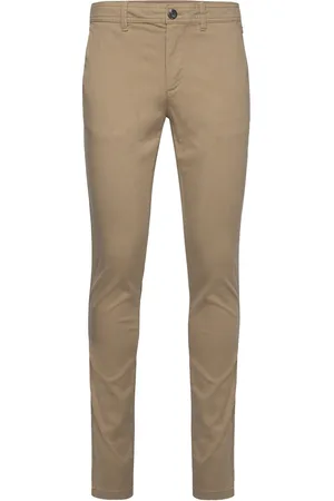 TOM TAILOR Stretch Slim Chino Bottoms Trousers Chinos Beige