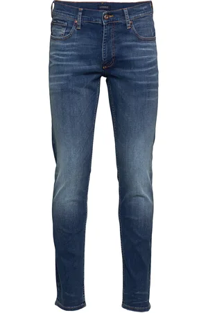 Lindbergh Superflex Jeans Original Blue - Tap Bottoms Jeans Tapered Blue