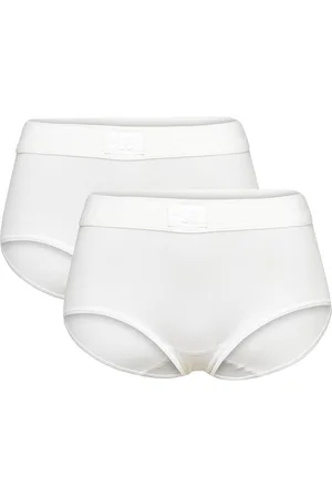 Sloggi Double Comfort Maxi 2P Lingerie Panties High Waisted Panties White