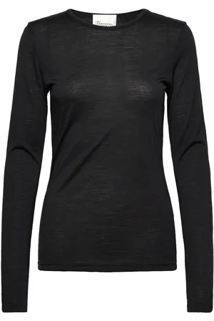 My Essential Wardrobe 10 The Ck Long Sleeve Tops T-shirts & Tops Long-sleeved Black