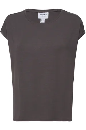 VERO MODA Vmava Plain Ss Top Jrs Noos Tops T-shirts & Tops Short-sleeved Grey