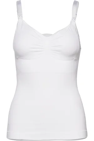 Carriwell Nursing Top With Shapewear Lingerie Shapewear Tops White