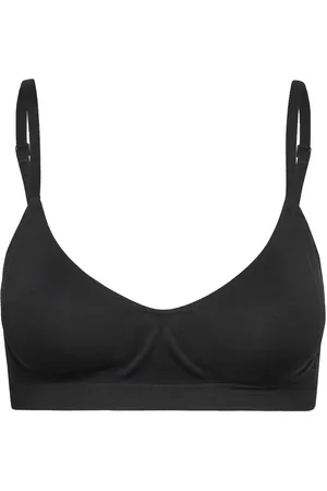 Calvin Klein Lght Lined Bralette Lingerie Bras & Tops Soft Bras Tank Top Bras Black