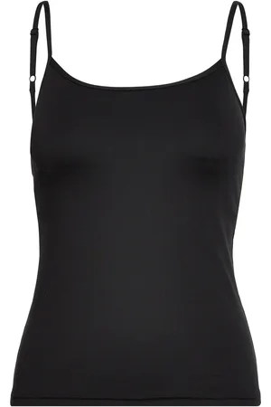 MOONCHILD YOGA WEAR Lunar Luxe Cami Sport T-shirts & Tops Sleeveless Black