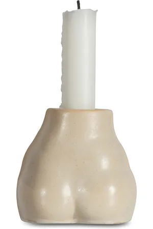 Babyono Candleholder Nature Home Decoration Candlesticks & Lanterns Candlesticks Beige