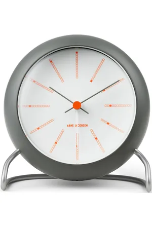 Arne Jacobsen Bankers Table Clock Ø11 Cm Home Decoration Watches Mantel & Table Clocks Grey