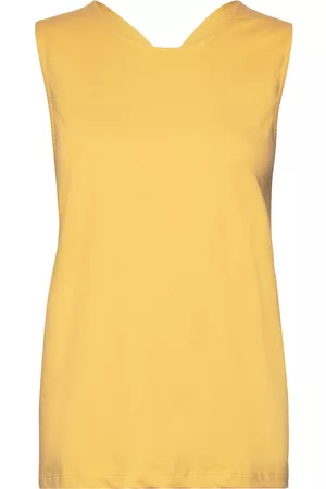 Rabens Saloner Eleza T-shirts & Tops Sleeveless Keltainen Rabens Sal R