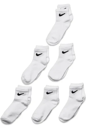 Nike 6Q-6Pk Quarter Sock Sport Socks & Tights Socks White