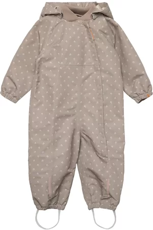 Lil Atelier Nmnlamint Suit 1Fo Lil Outerwear Coveralls Shell Coveralls Beige