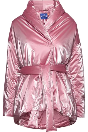 Crās Vivicras Jacket Vuorillinen Takki Topattu Takki Pink