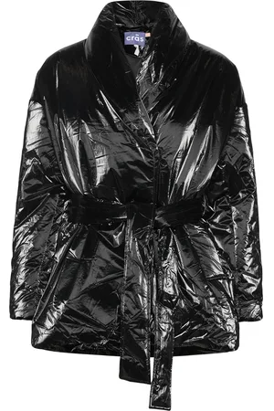 Crās Vivicras Jacket Vuorillinen Takki Topattu Takki Black