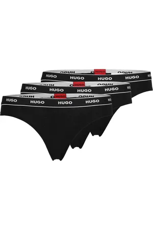HUGO BOSS Triplet Thong Stripe Stringit Alusvaatteet Black