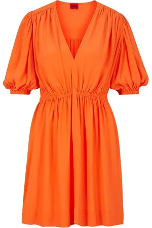 HUGO BOSS Kamen-1 Lyhyt Mekko Orange
