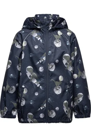 Minymo Softshell Jacket Aop Outerwear Softshells Softshell Jackets Blue