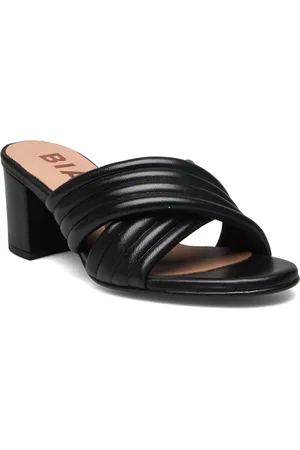 Bianco Biastine Mule Shoes Mules & Slip-ins Heeled Mules Black
