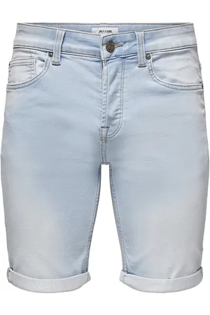 Only & Sons Onsply Lb Jog 8587 Pim Dnm Shorts Noos Bottoms Shorts Denim Blue