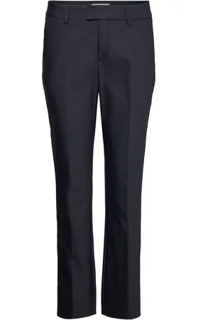 Mos Mosh Mmellen Night Pant Bottoms Trousers Straight Leg Navy