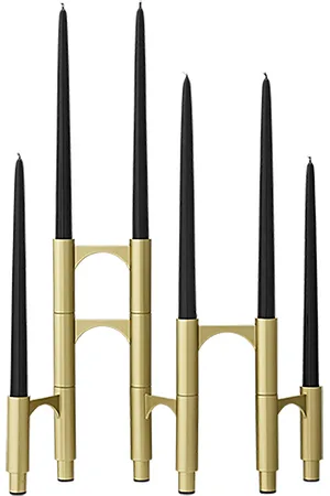 AYTM Compono Candleholder Set/3 Home Decoration Candlesticks & Tealight Holders Gold