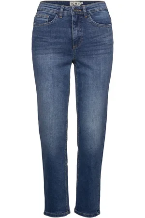 Ichi Ihtwiggy Raven Bottoms Jeans Mom Jeans Blue