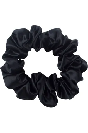 By Barb Silk Scrunchie Accessories Hair Accessories Scrunchies Black