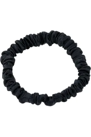 By Barb Thin Silk Hair Tie Accessories Hair Accessories Scrunchies Black