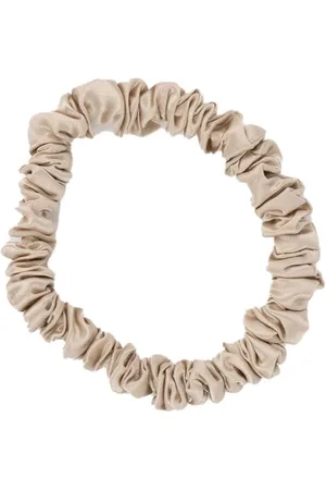 By Barb Thin Silk Hair Tie Accessories Hair Accessories Scrunchies Beige