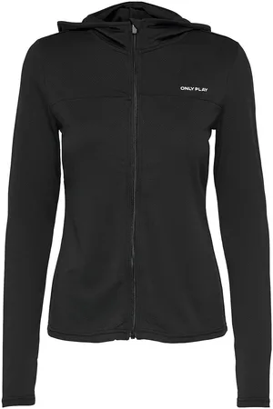 ONLY Onpmila Life Hood Fz Ls Top Noos Sport Sweat-shirts & Hoodies Hoodies Black
