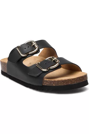 Scholl Naiset Sandaalit - Sl Isabelle Leather Shoes Summer Shoes Flat Sandals Musta