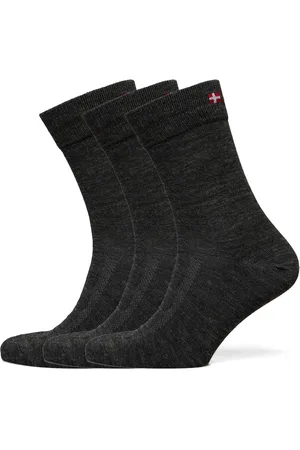 DANISH ENDURANCE Merino Dress Socks 3-Pack Sport Socks Regular Socks Grey