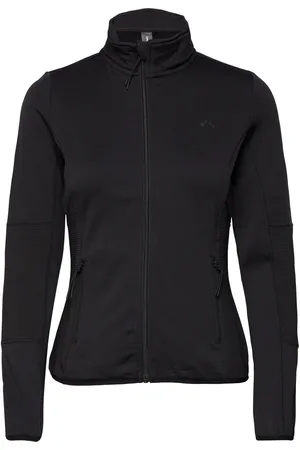 ONLY Onpjetta Hn Fz Ls Fleece Jck Noos Sport Sweat-shirts & Hoodies Fleeces & Midlayers Black