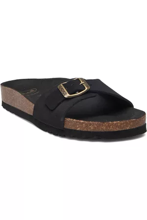 Scholl Naiset Sandaalit - Sl Estelle Suede Shoes Summer Shoes Flat Sandals Musta