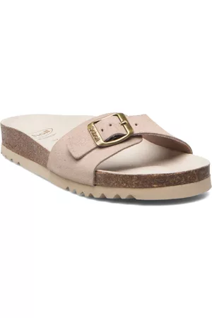 Scholl Naiset Sandaalit - Sl Estelle Suede Shoes Summer Shoes Flat Sandals Beige
