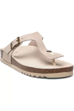 Scholl Naiset Varvassandaalit - Sl Nicole Suede Shoes Summer Shoes Flip Flops Beige
