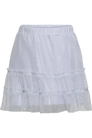 Creamie Skirt Mesh Dresses & Skirts Skirts Short Skirts White